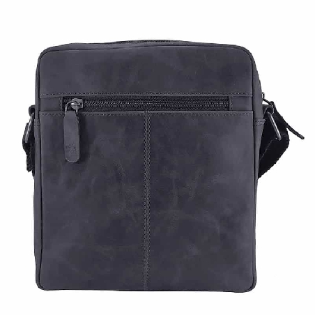 Bolso hombre Piel artesanal Nature Wildzone Negro