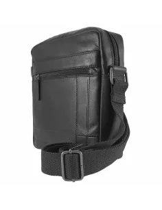 Bolso hombre Piel artesanal ACQ Apolo Negro 2