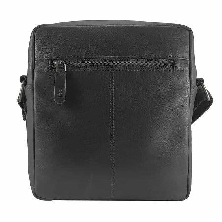 Bolso hombre Piel artesanal ACQ Apolo Negro