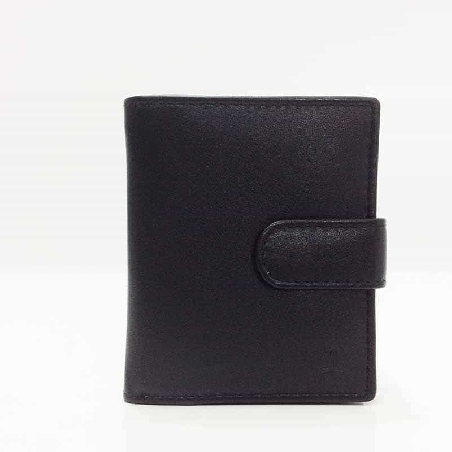 Cartera monedero caja de Piel JL Classic en color Negro