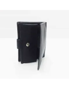 Cartera monedero caja de Piel JL Classic en color Negro 2