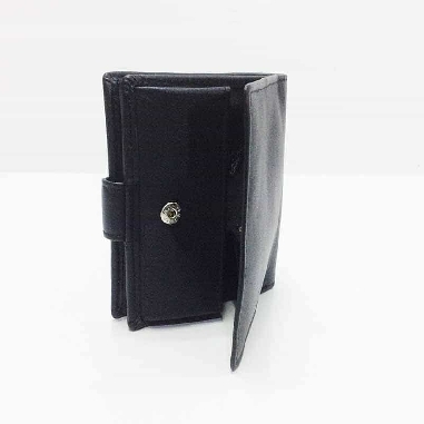 Cartera monedero caja de Piel JL Classic en color Negro
