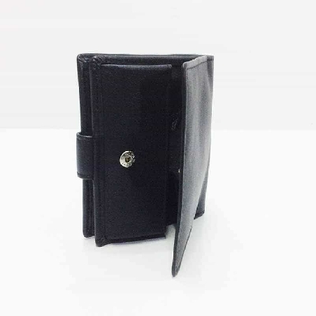 Cartera monedero caja de Piel JL Classic en color Negro