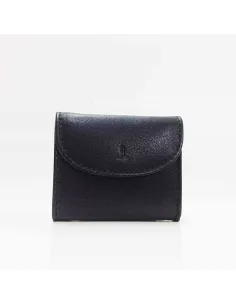 Mini Monedero de Piel JL Classic en color Negro