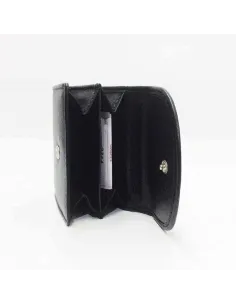 Mini Monedero de Piel JL Classic en color Negro 2