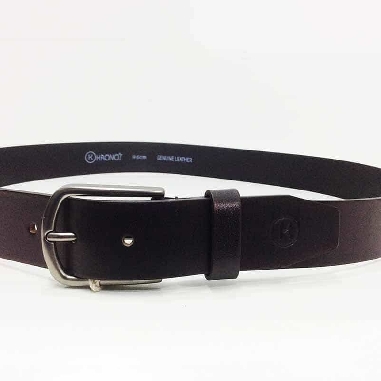 Cinturon cuero Hombre Kronos en Negro