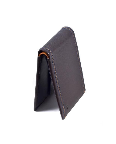 Americana con monedero para hombre en Piel Flor Marrón Bellido