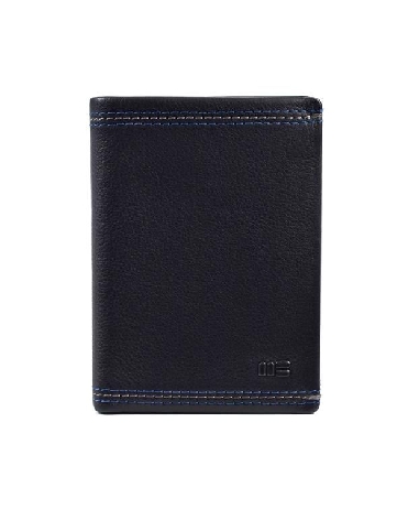 Billetera para hombre en Piel Flor Negra Miguel Bellido