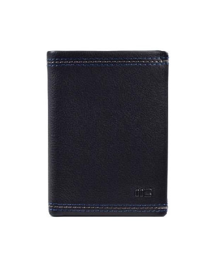 Billetera para hombre en Piel Flor Negra Miguel Bellido