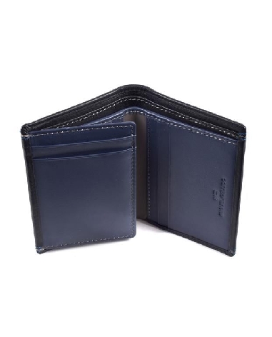 Billetera para hombre en Piel Flor Negra Miguel Bellido