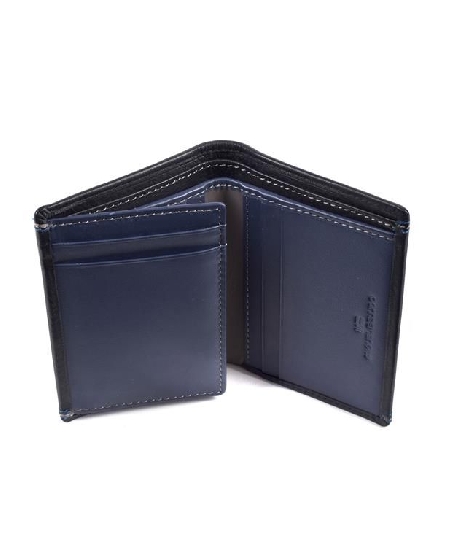 Billetera para hombre en Piel Flor Negra Miguel Bellido