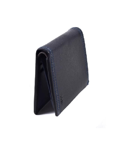 Billetera para hombre en Piel Flor Negra Miguel Bellido