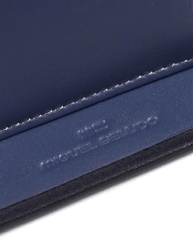 Billetera para hombre en Piel Flor Negra Miguel Bellido