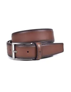 Cinturon de Miguel Bellido Piel Vacuno engrasada Marron