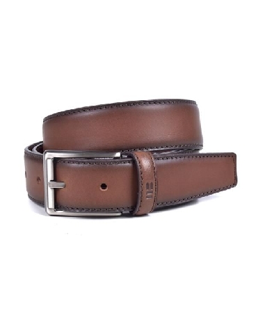 Cinturon de Miguel Bellido Piel Vacuno engrasada Marron