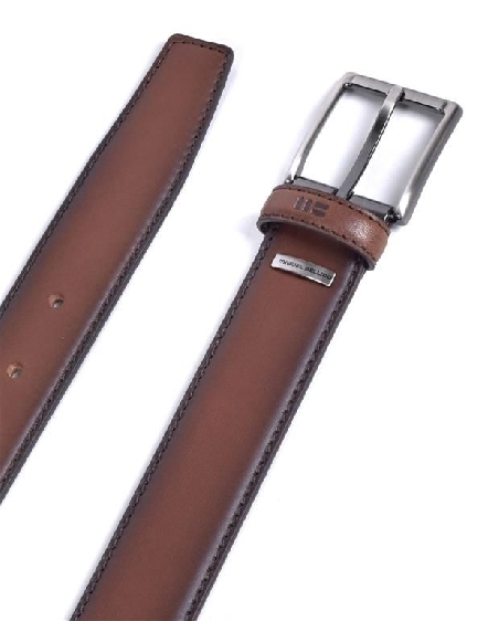 Cinturon de Miguel Bellido Piel Vacuno engrasada Marron
