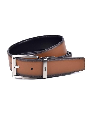 Cinturón reversible Miguel Bellido Piel Cuero con Negro