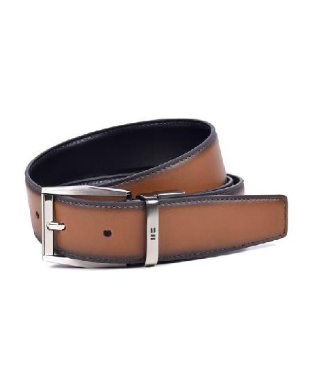 Cinturón reversible Miguel Bellido Piel Cuero con Negro