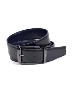 Cinturón reversible de Miguel Bellido Piel Negro y Azul