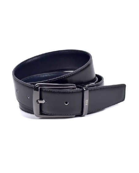 Cinturón reversible de Miguel Bellido Piel Negro y Azul