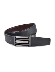 Cinturón reversible de Miguel Bellido Piel Negro y Marron y hebilla Chapon