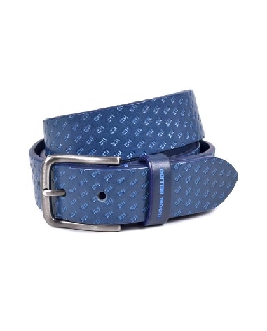 Cinturon de Cuero Miguel Bellido en Azul