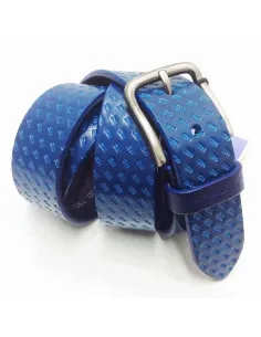 Cinturon de Cuero Miguel Bellido en Azul 2