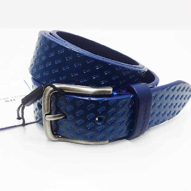 Cinturon de Cuero Miguel Bellido en Azul