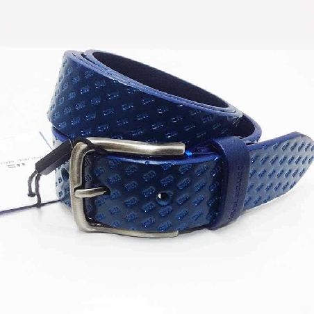 Cinturon de Cuero Miguel Bellido en Azul