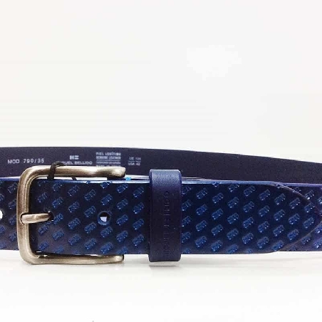 Cinturon de Cuero Miguel Bellido en Azul