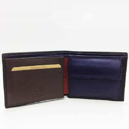 Americana con monedero hombre de Piel Titto Bluni Casual en Negra