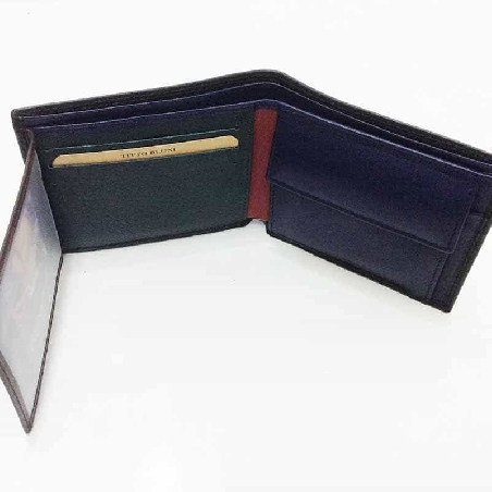 Americana con monedero hombre de Piel Titto Bluni Casual en Negra