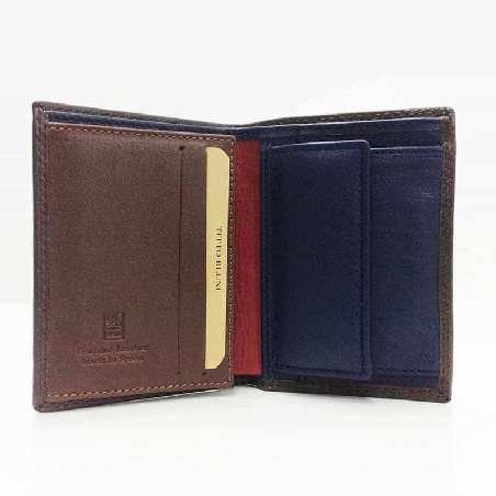 Cartera con monedero hombre de Piel Titto Bluni Casual en Marron