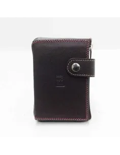 Monedero tarjetero hombre de Piel Titto Bluni Casual en Marron