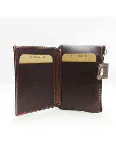 Monedero tarjetero hombre de Piel Titto Bluni Casual en Marron 2