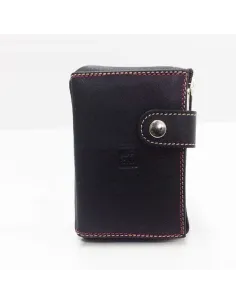 Monedero tarjetero hombre de Piel Titto Bluni Casual en Negro