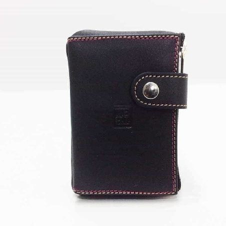 Monedero tarjetero hombre de Piel Titto Bluni Casual en Negro