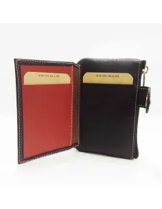 Monedero tarjetero hombre de Piel Titto Bluni Casual en Negro 2