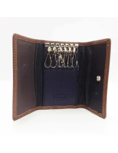 Llavero de Piel Titto Bluni Casual color Brandy 2