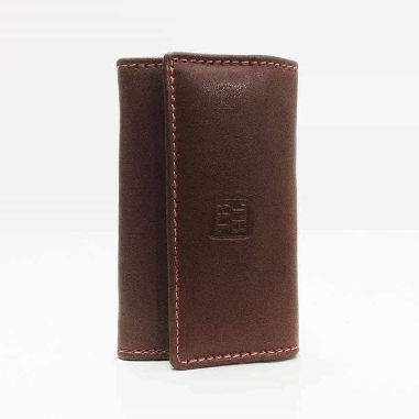 Llavero de Piel Titto Bluni Casual color Brandy