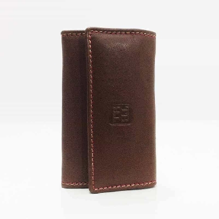 Llavero de Piel Titto Bluni Casual color Brandy