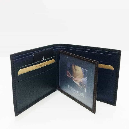 Americana hombre de Piel Titto Bluni Casual en Negra