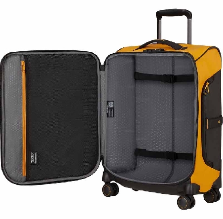 Maleta para cabina Samsonite Ecodiver amarillo 4 ruedas
