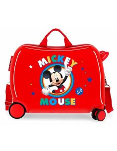 Maleta corre pasillos Disney Crircle Mickey Rojo