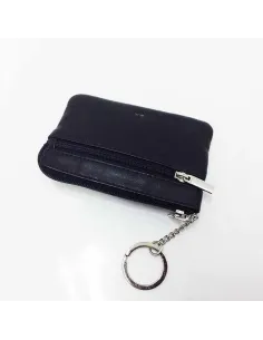 Monedero con tres Cremalleras JL Piel en Negro 2