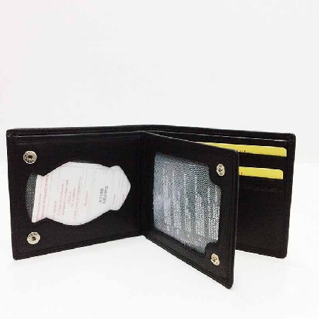 Billetera Americana para Policia con broche interior JL Piel