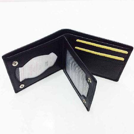 Billetera Americana para Policia con broche interior JL Piel