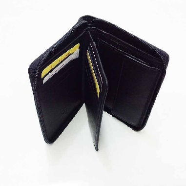 Cartera con monedero de JL Piel Clasic con cierre de Cremallera
