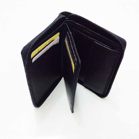 Cartera con monedero de JL Piel Clasic con cierre de Cremallera