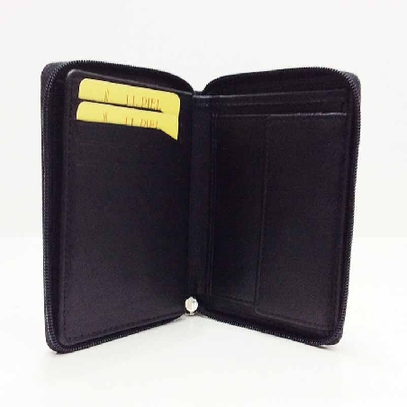Cartera con monedero de JL Piel Clasic con cierre de Cremallera